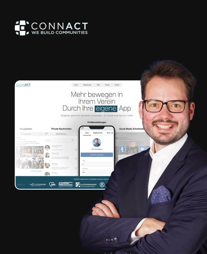Thumbnail von Krisnetics zum Projekt: Apps für Verbände - Connact GmbH