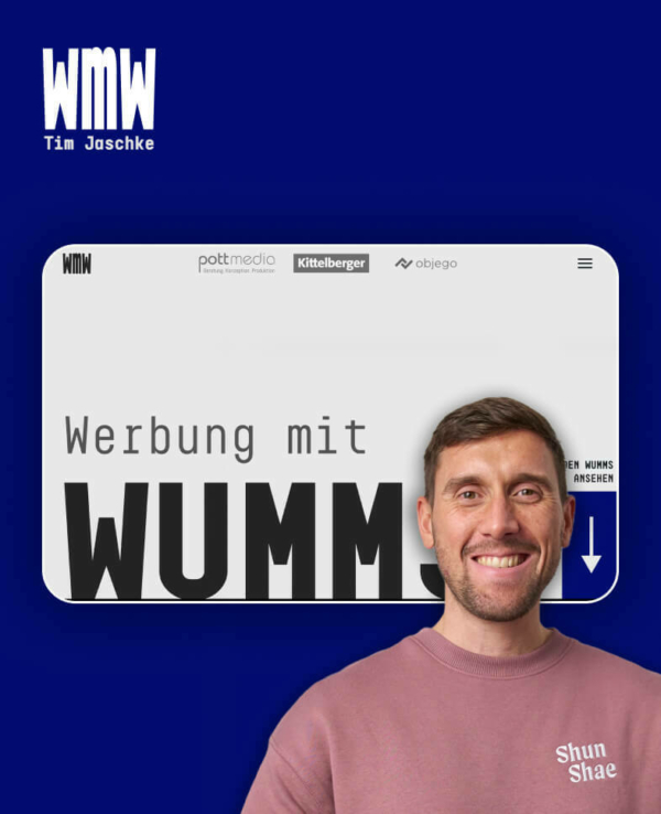 Unser Kunde Tim Jaschke - Werbung mit Wumms GmbH bei Krisnetics - Kristijan Jurčić
