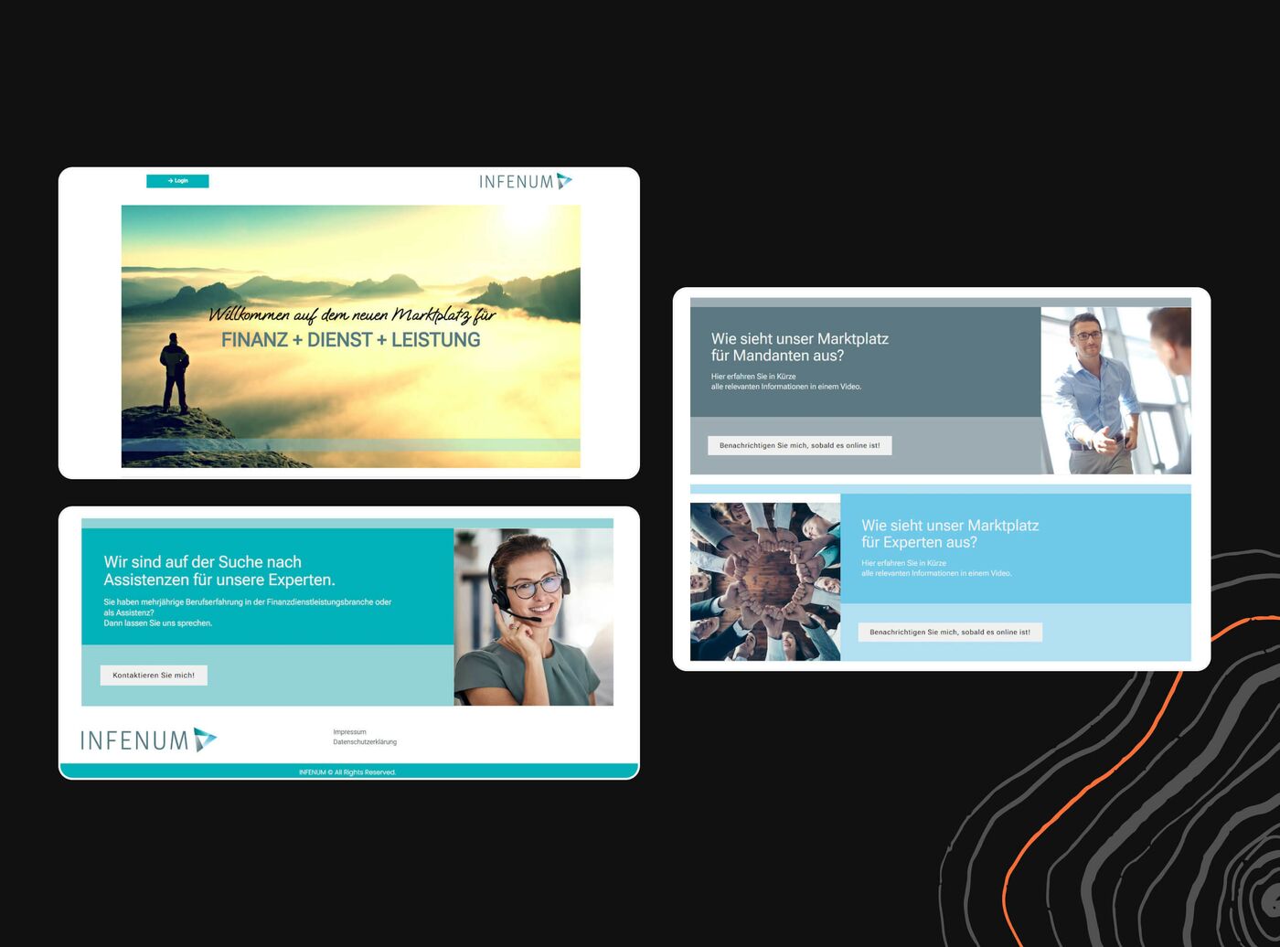Die alte Website von Infenum eG