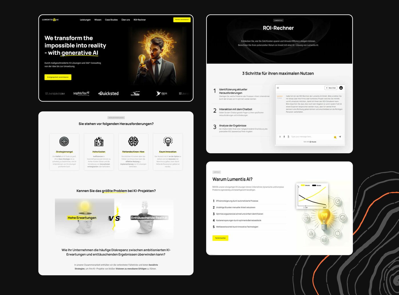 Die alte Website von Lumentis