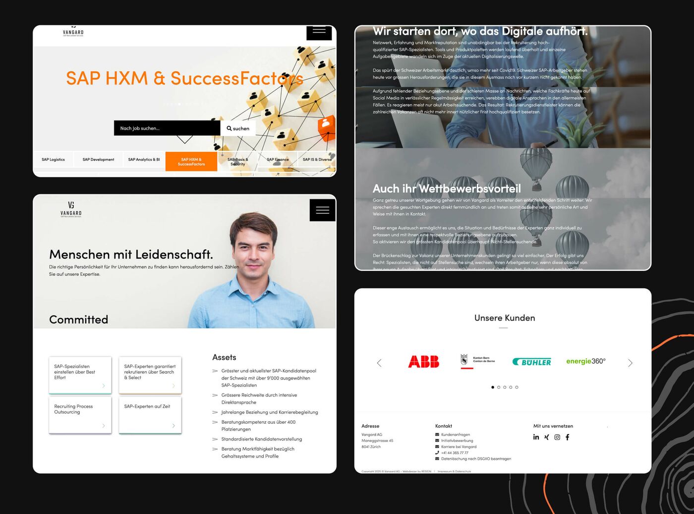 Die alte Website von Vangard