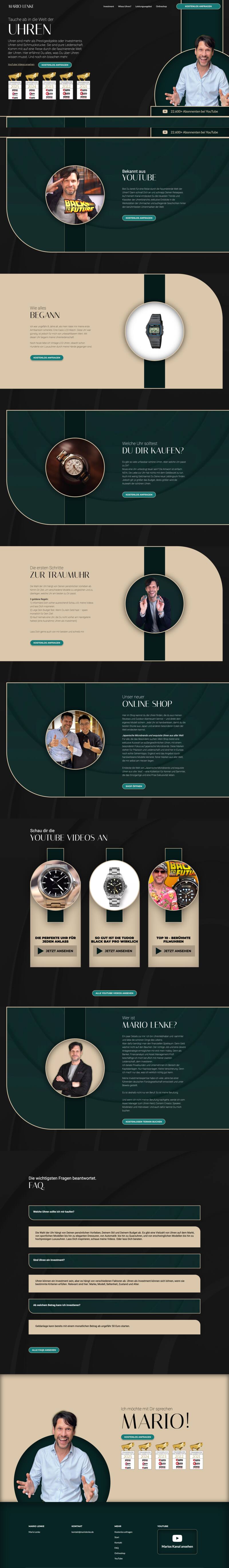 Mario Lenke, Website