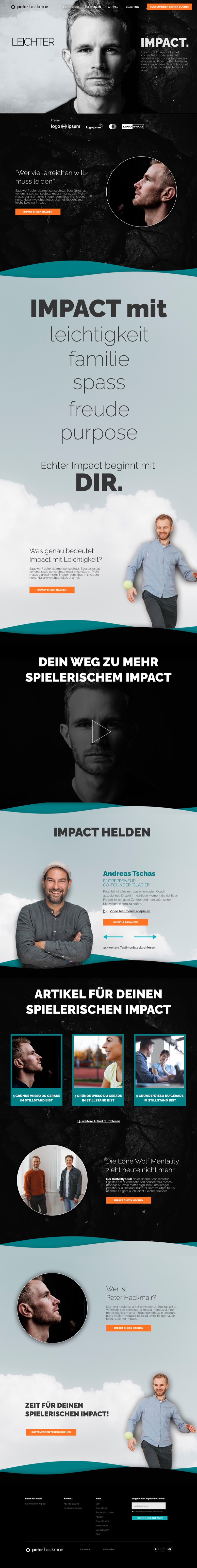 Peter Hackmair, Website
